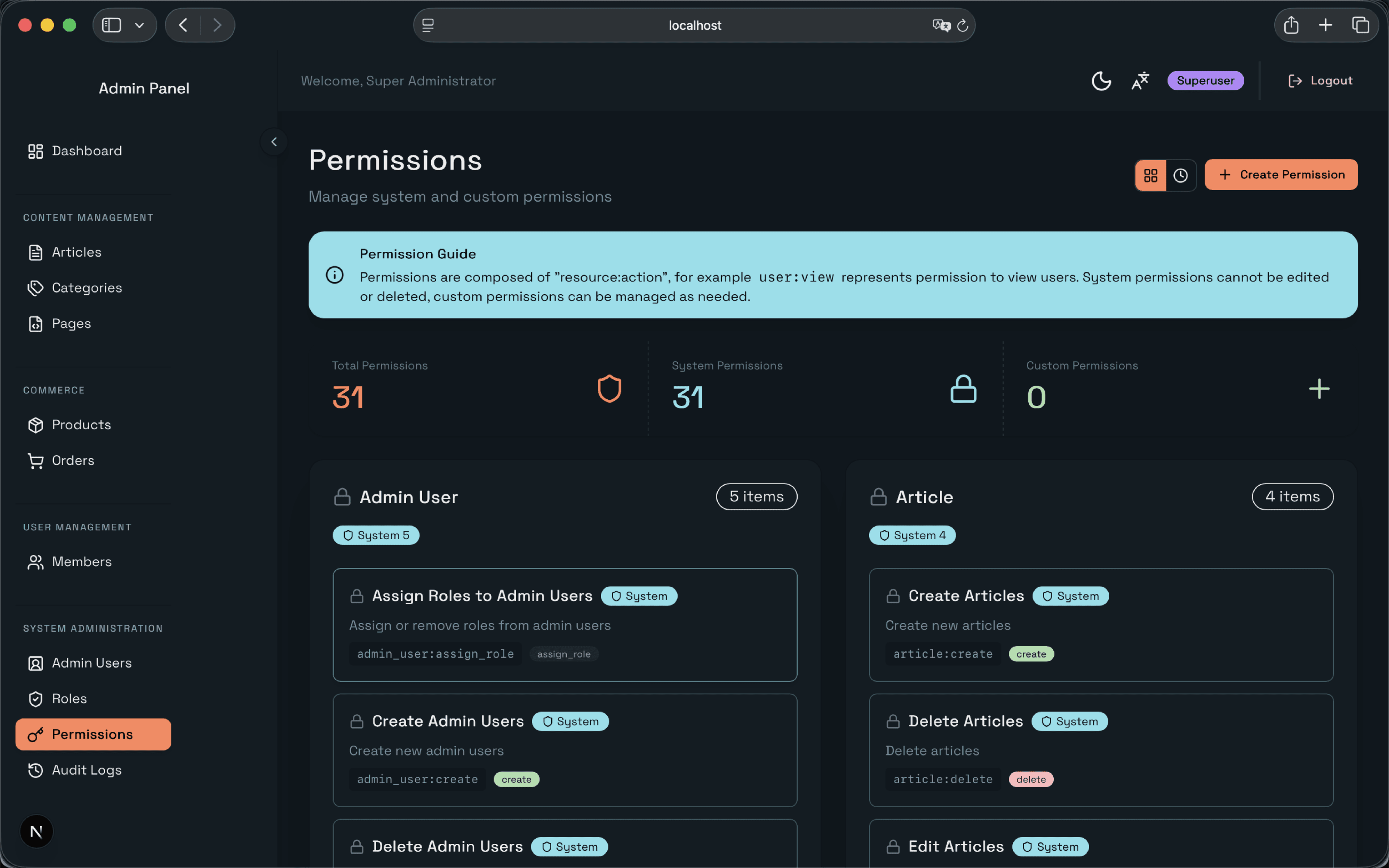 Permissions